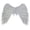 White, variant on Black Adult Angel Wing - 38" by 29.8" - Black Feather Wing - Costume Wing - Large Angel Wing
