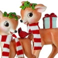 thumbnail image 3 of Regency 5.8"Resin Baby Reindeer With Stripe Scarf Set Of 2, Assortment, 3 of 4