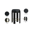 thumbnail image 2 of Meridian Furniture Harrison Black Vegan Leather Counter Stool, 2 of 6