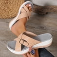 thumbnail image 6 of SACFOF Orthopedic Sandals for Women 2026 Comfortable Casual Platform Sandals with Arch Support, Open Toe Wide Casual Walking Slip on Shoes Vacation Slides Beach Summer Dressy, 6 of 6