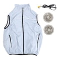thumbnail image 2 of Gilet de Travail Climatisé avec 2 Ventilateurs, Gilet de Refroidissement USB Réglable à 3 Niveaux pour Hommes et Femmes, Veste de Refroidissement d'Été pour Cyclisme, Course et Sports de Plein Air, 2 of 7