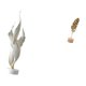 thumbnail image 5 of Escultura De Hoja De Pluma, Estatua Moderna De Resina, Colección De Metal, Artesanías, Adorno De Escritorio, Figura Decorativa Para Chimenea, Oficina, Gabinete, Mesa, Fiesta, Hogar, Nórdico,, 5 of 8