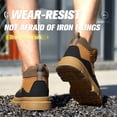 thumbnail image 4 of YOURDIARY Mens Steel Toe Safety Shoes Anti-Puncture Non-Slip Work Shoes Breathable Comfortable Industrial Construction Shoes, 4 of 7