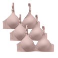 thumbnail image 1 of ManxiVoo Non Underwire Support Bra 3 Piece Set Plus Size Minimizer Anti Sag Comfort Fit for Daily Use M Size Pink, 1 of 6
