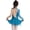Light Blue, variant on DPOIS Girls Hollow Back Figure Ice Skating Dress Gymnastics Ballet Leotard Dress