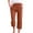 Coffee, variant on Women New Trousers Solid Color Straight Leg Drawstring Pants Calf Length Split Sweatpants With Pockets Suitable For Various Occasions