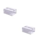 thumbnail image 2 of Injueey Caja de pañuelos Organizador de almacenamiento de papel impermeable Sin perforaciones Servilleta Contenedor Organización Restaurante Cocina Blanco 2piezas Injueey CBP330338, 2 of 6