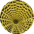 thumbnail image 1 of Ahgly Company Machine Washable Indoor Round Transitional Dark Bronze Brown Area Rugs, 7' Round, 1 of 7