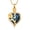 Gold, variant on Heart Rose Flower Urn Necklace for Ashes With Birthstone Ashes Necklace Memorial Cremation Jewelry Gifts for Women