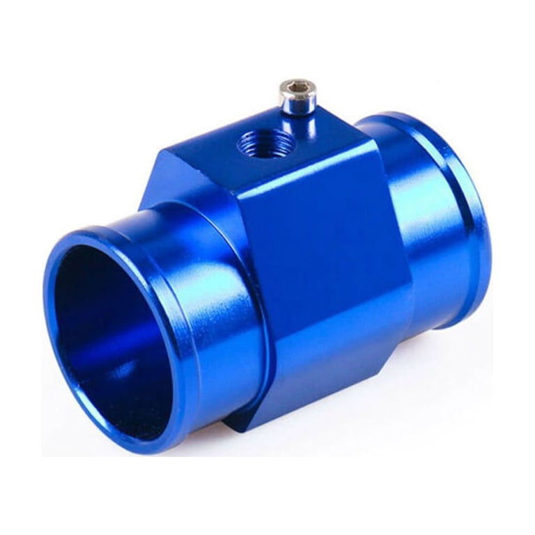 40mm Blue Aluminum Water Temp Sensor Adapter – Fits Radiator Hose For Gauge