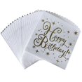 thumbnail image 1 of Wedding Cocktail Napkins Gold Foil Dessert Disposable Drink Paper Napkins for Wedding Reception, 1 of 5