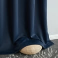thumbnail image 4 of THD Virginia 100% Blackout Grommet Total Privacy Curtain Panels - Window Curtains for Living Room Bedroom - Set of 2 (Navy Blue, 42 W x 63 L), 4 of 6
