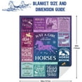 thumbnail image 2 of Horse Gifts for Girls Women, Horse Blanket for Girls, Best Gifts for Horse Lovers Girls, Just A Girl Who Loves Horses, Horse Lovers Christmas Birthday Gifts Decor Throw Blanket 60" x 50", 2 of 6
