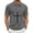 Gray, variant on Men's Top Casual Solid Color Button Open Close Pocket Vintage Lapel Waffle Knit Shirt Blue S