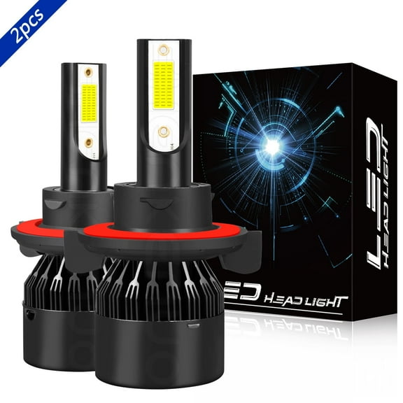 H13 9008 LED Headlight Bulb for 2005-2020 Ford F250 Super Duty High Low Beam White