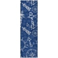 thumbnail image 2 of Addison Rugs Dream Shag Premium Machine Washable Transitional Nautical Navy Runner Rug, 2'3" x 7'6", 2 of 8