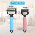 thumbnail image 5 of Pet Safe Dematting Comb, Deshedding Dog Brush Cat Dematting Tool, Double-Sided Undercoat Rake For Dogs Cats, Pet Grooming Rakes Dog Grooming Brush For Shedding, 5 of 5