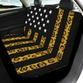 thumbnail image 3 of Pzuqiu Leopard Print Flag Car Seat Covers Full Set Soft Front and Rear Seat Cover Set 4 Seats Car Seat Protector Easy to Install Automotive Cover Accessories Fit for Most Cars And Trucks, 3 of 7