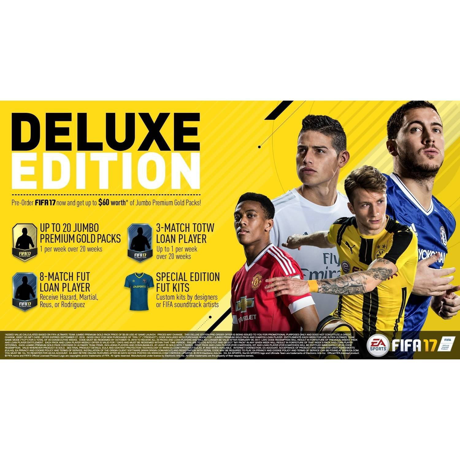 FIFA 17 Deluxe Edition Electronic Arts Xbox One 014633736229 - Walmart.com
