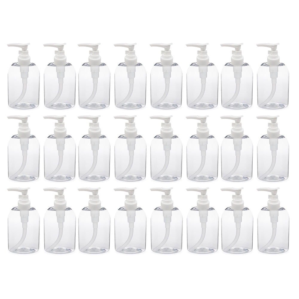 24PCS Empty Bottle Liquid Soap Dispenser Pump Lotion Refillable Plastic Jar 11oz