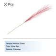 thumbnail image 3 of Uxcell 30Pcs Hierba Artificial de Pampas 21" Falsa Pampas para Decoración de Bodas Rojo Vino, 3 of 7