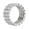 thumbnail image 6 of 3.00 Carat Excellent Baguette Cut Natural Diamond Beautiful Eternity Band for Girls Solid 18K White Gold Size 11.5, 6 of 7