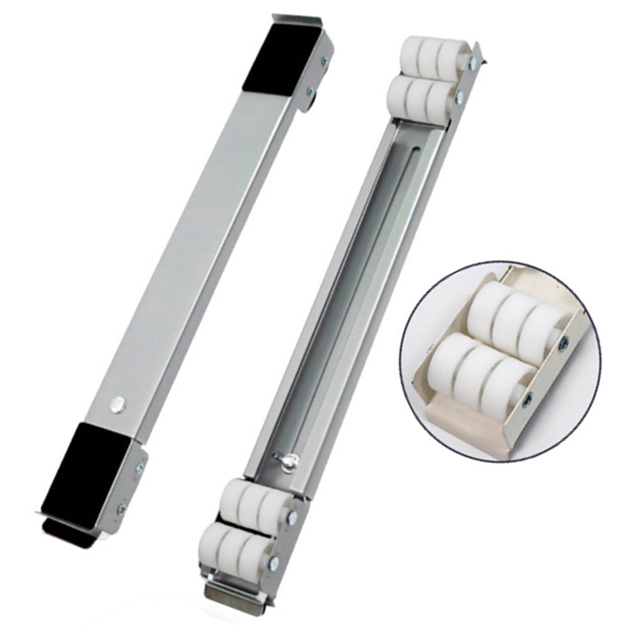 DAWOT White Appliance Roller Adjustable Furniture Dolly Mobile Roller Heavy Duty Extendable
