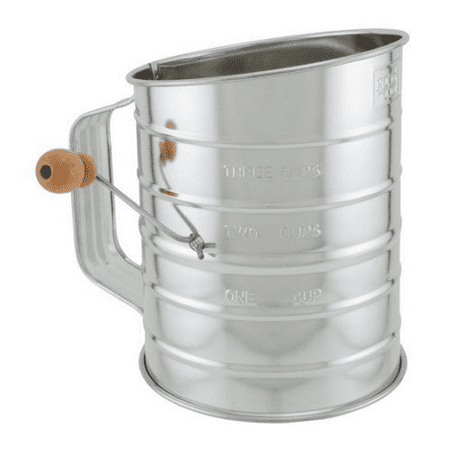 BRADSHAW INTERNATIONAL 24302 3Cup Steel Flour Sifter