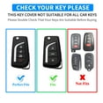 thumbnail image 2 of for Toyota Flip Key Fob Cover Soft TPU Key Case Cover with Keychain for Fortuner Tundra Camry RAV4 Challenger Key Shell, 2 of 6