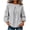 Gray, variant on yillto Womens Top Puff Long Sleeve Textured Fashion Shirts Solid Color Loose Lightweight Sweatshirts