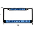 thumbnail image 2 of Memphis Basketball Grizzlie's Black Metal (Set of 2) Laser Cut License Plate Frames, 2 of 6