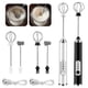 thumbnail image 1 of Electric Milk Frother Handheld Whisk Rechargeable Foam Maker 3-speed Automatic Egg Beater Coffee Matcha Mixer, 1 of 3