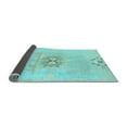 thumbnail image 2 of Ahgly Company Indoor Round Abstract Light Blue Modern Area Rugs, 5' Round, 2 of 4