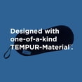 thumbnail image 3 of Tempur-Pedic All-Purpose Memory Foam Travel Pillow, Peanut-Shaped Lumbar Pillow for Neck and Back Pressure Relief, Navy, 3 of 6