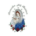 thumbnail image 5 of Baptism Virgin Mary & Pope Embroidered Patch Applique Santa Maria & Papa Motif, 5 of 8
