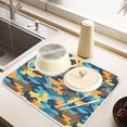 thumbnail image 6 of Ryvnso Camouflage Blue-a1 Dish Drying Mat for Kitchen Countertop 18x24 Large Dish Pad Drainer Rack Dish Sink Mats, 6 of 7