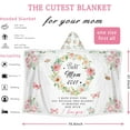 thumbnail image 2 of Gifts for Mom Best Mom Ever Gifts Wearable Blanket Hoodie - Birthday Christmas Mother''s Day Healing Thoughts Blanket Presents for Her from Son Daughter, 2 of 6