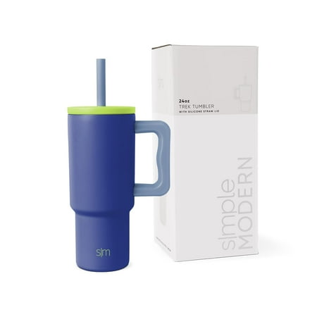 

Simple Modern Kids 24 oz Tumbler with Handle and Silicone Straw Lid | Spill Proof and Leak Resistant | Reusable Stainless Steel Bottle | Gift for Kids Boys Girls | Trek Collection | Asteroid