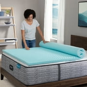 Beautyrest 2 Cool Wave Pressure Relieving Memory Foam Mattress Topper, California King