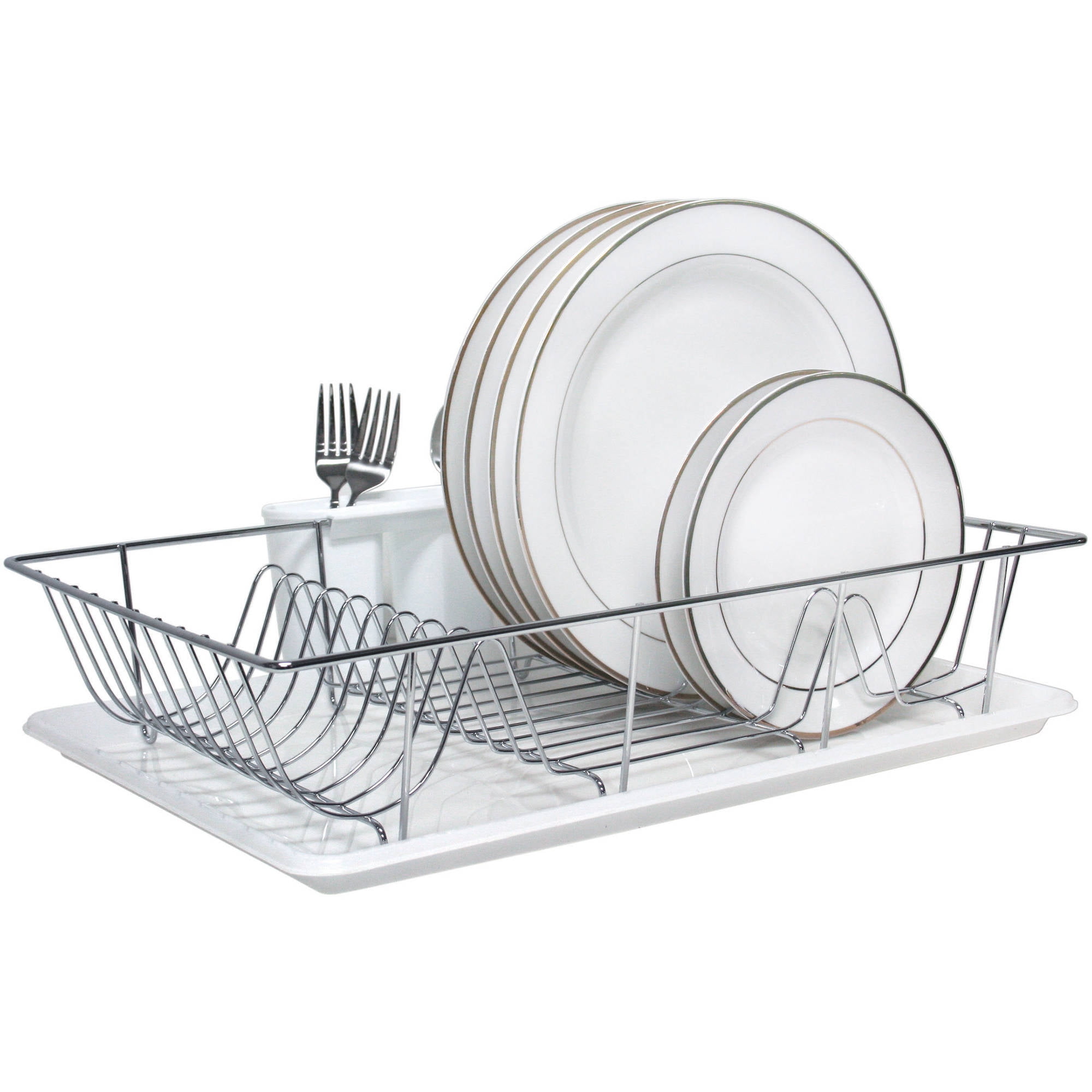 Kitchen Details, 3-Piece Chrome Dish Rack Set by Kennedy International, INC.