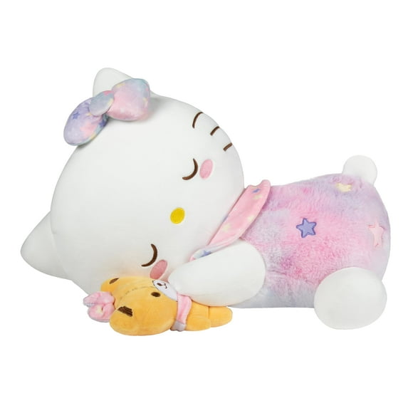 Hello Kitty and Friends, Hello Kitty 18-inch Sleeping Plush with Bestie Accessory - Officially Licensed Sanrio Product from Jazwares - 6+