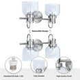 thumbnail image 2 of Brio Lighting  Brighton Farmhouse 2-Light Dimmable Bathroom Vanity Light Nickel, 2 of 2