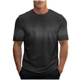 thumbnail image 2 of Styesk T-Shirts pour Hommes Mode Décontractée T-shirt Imprimé Sport Manches Courtes Col Rond Blouses Chemises, 2 of 3