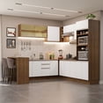 thumbnail image 2 of Madesa Gabinete de Cocina Integral Esquinero Completo 504 cm Glamy Rústico/Blanco 01, 2 of 10