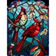 thumbnail image 1 of Pintura de diamante 5D DIY Full Round Drill Vitral Cardinal Kit (B6723), 1 of 9