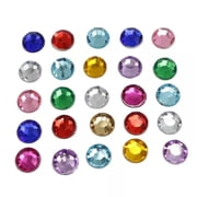 EOEMY 250 Flatback Acrylic Round Rhinestone Gems 8mm(0.32) No Hole Color For Choice-Royal Blue