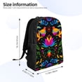 thumbnail image 6 of Ratiio Mexican Flower Traditional1 Print Backpack with Padded 15-inch Laptop Sleeve- Spacious and Durable Daypack for Work and Travel, 6 of 6