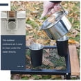 thumbnail image 3 of OULII Pot de Cuisson Portable Argenté pour Camping Pique-Nique Randonnée et Préparation de Café, 3 of 7