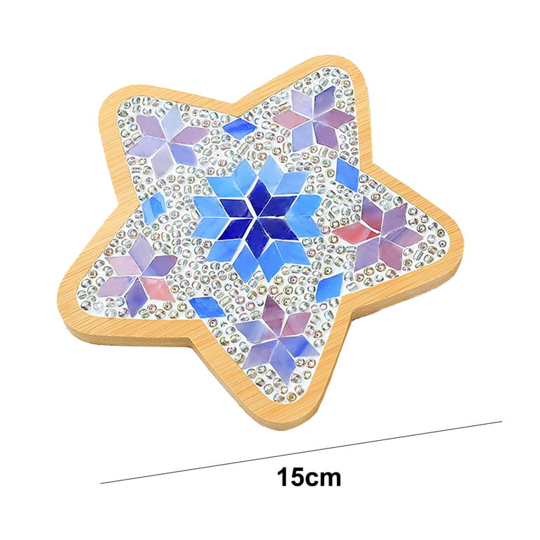 Youway Style Iridescent Mosaic Tiles for Crafts Bulk,228g Mini Square  Triangle Tiles for Crafts,Mosaic Kits for Adults,DIY Coasters Kit