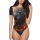 thumbnail image 1 of Fotbe Cute Maple Leaf Koala Body de Mujer con Cuello Redondo y Mangas Cortas, Sin Mangas Ajustado, Suave, Cómodo y Básico-Large, 1 of 7
